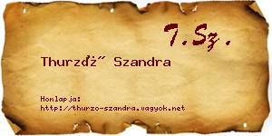 Thurzó Szandra névjegykártya